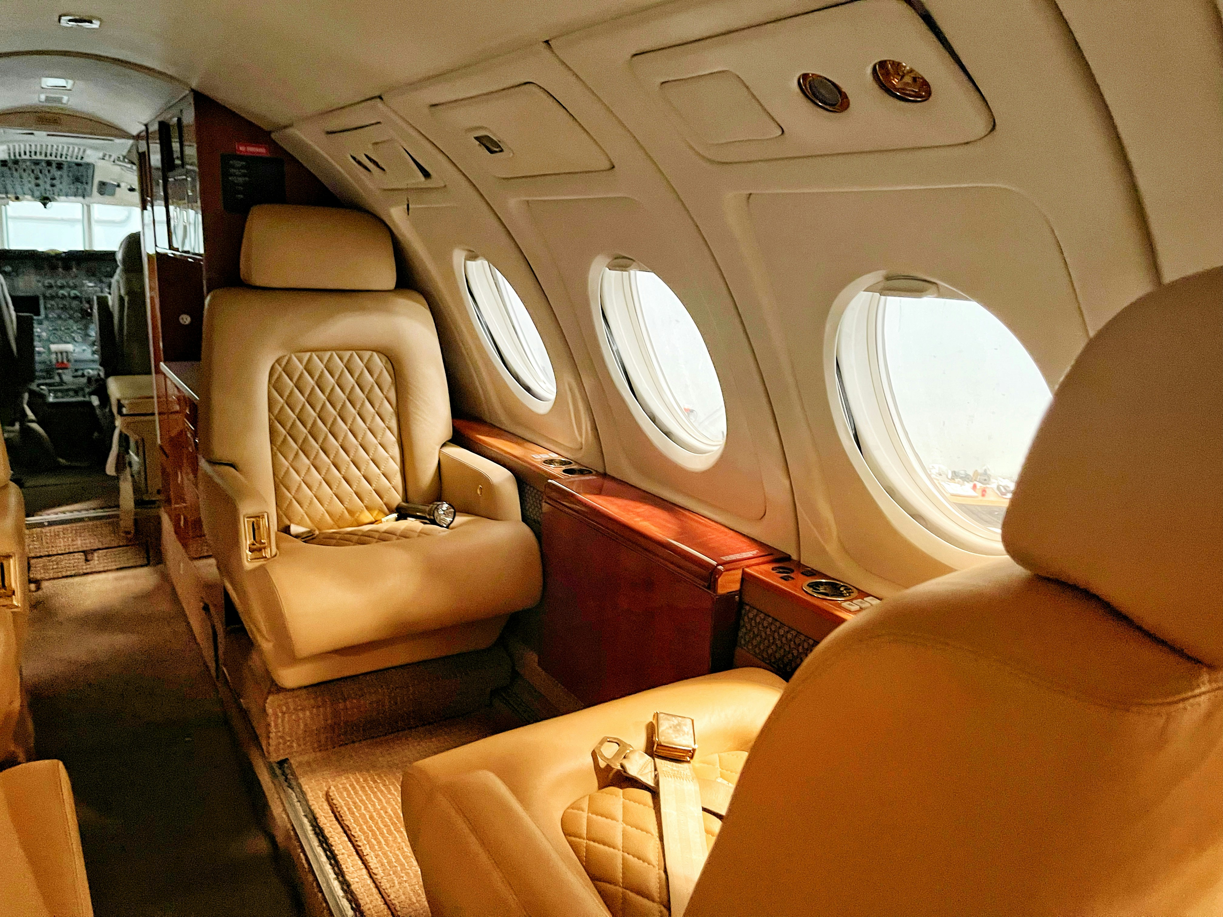 Private jet cabin